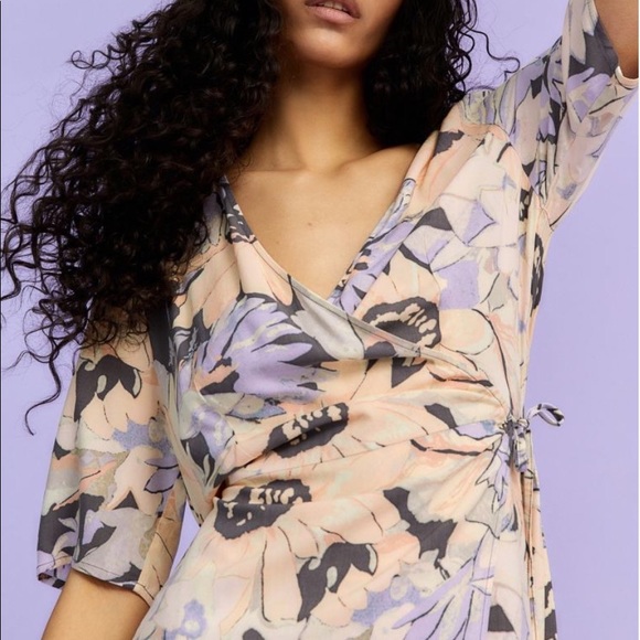 H&M  floral wrap dress sz. M NWT - Picture 5 of 5